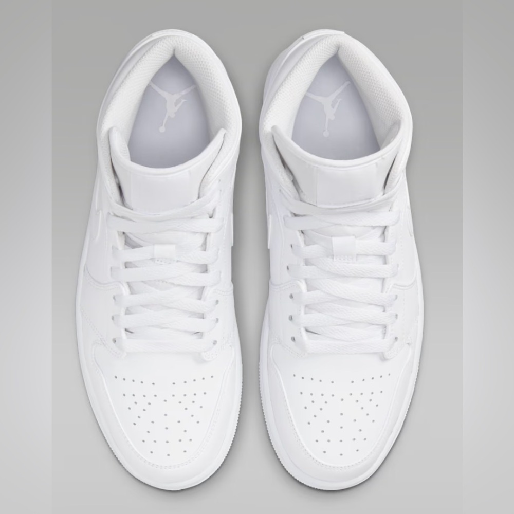 Nike All-White High-Top Sneakers